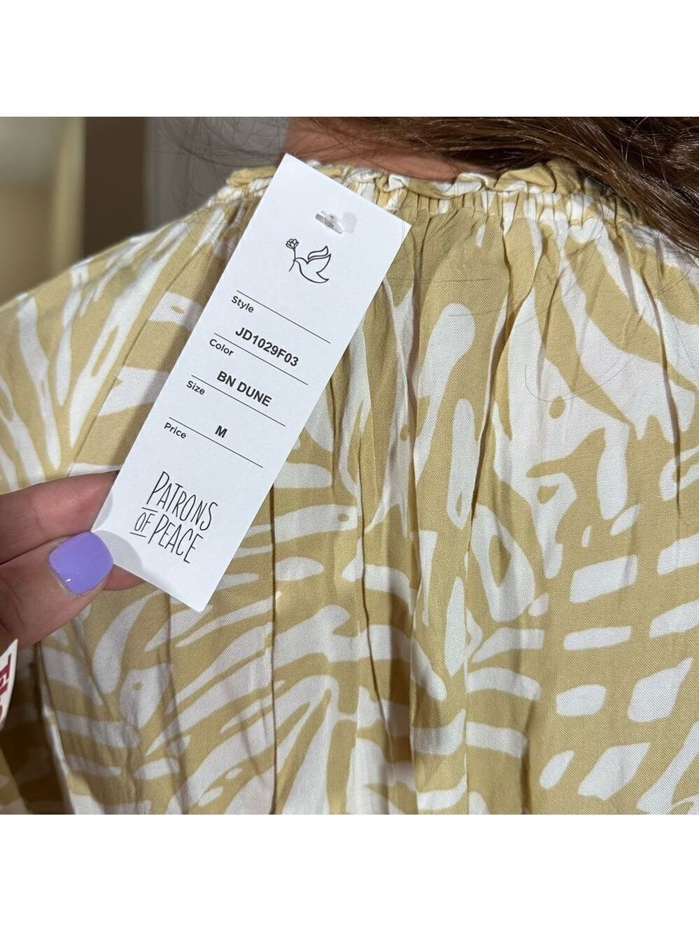 NWT Patrons of Peace on or off shoulder dress - Picture 12 of 13